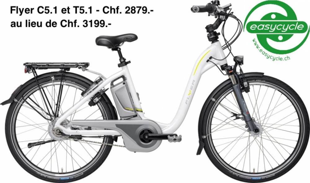 Chf. 2879.- au lieu de Chf. 3199.- Flyer C5.1 et T5.1 en stock chez Easycycle !